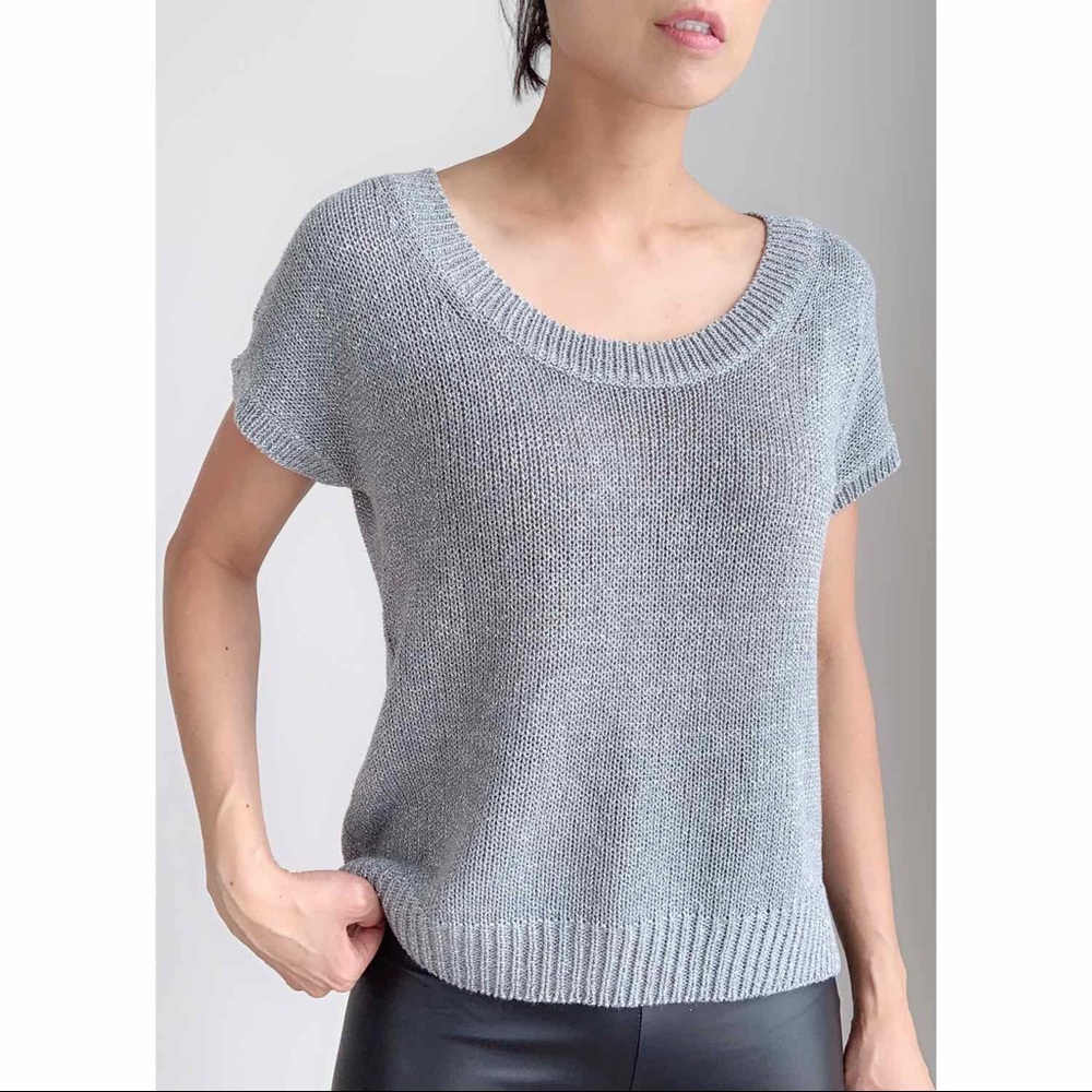 Banana Republic Glitter metallic Knitted Top - Picture 8 of 8